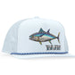 BAJIO BLUEFIN TUNA FLAT BRIM TWILL TRUCKER HAT