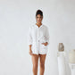 CALLIE COCONUT BUTTON SHORTS