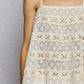 CROCHET LACE SQUARE NECK TANK TOP