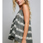 CROCHET LACE SQUARE NECK TANK TOP