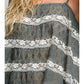 CROCHET LACE SQUARE NECK TANK TOP
