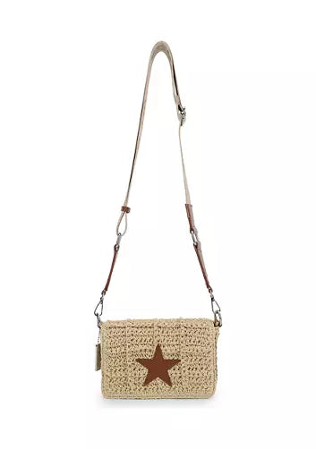 VINTAGE HAVANA IBIZA RAFFIA CROSSBODY