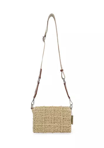 VINTAGE HAVANA IBIZA RAFFIA CROSSBODY