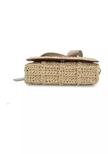 VINTAGE HAVANA IBIZA RAFFIA CROSSBODY