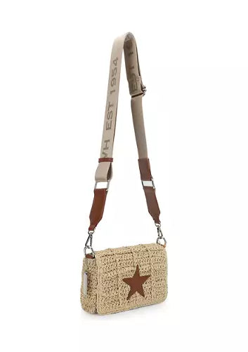 VINTAGE HAVANA IBIZA RAFFIA CROSSBODY