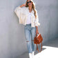 PATCHWORK WAFFLE COAT