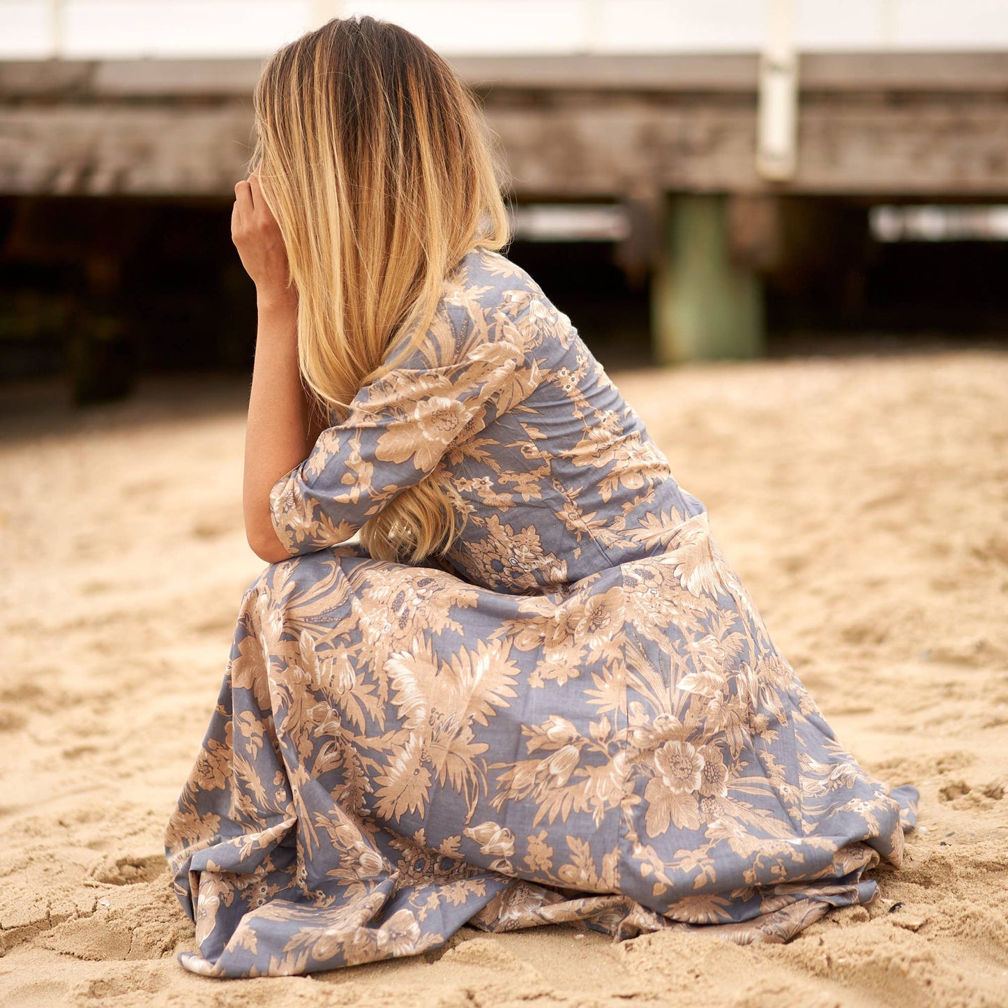 PERIWINKLE BLOOMS DRESS