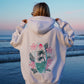 SURFING THE WAVES EMBROIDERED HOODIE