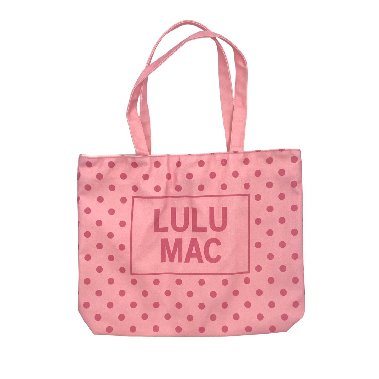 LULU MAC CANVAS TOTE POLKA DOT
