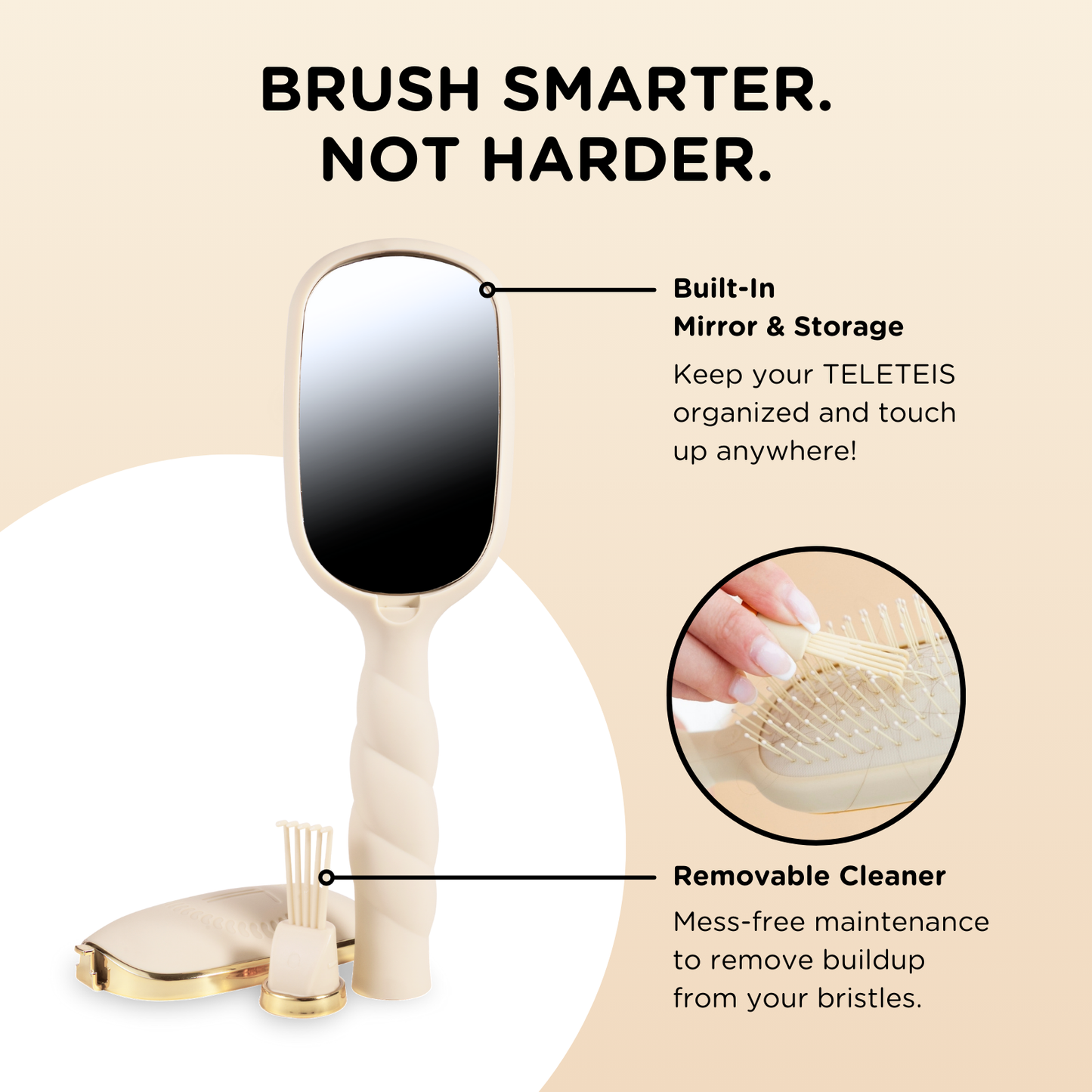 TELETIES: MULTI USE HAIR BRUSH