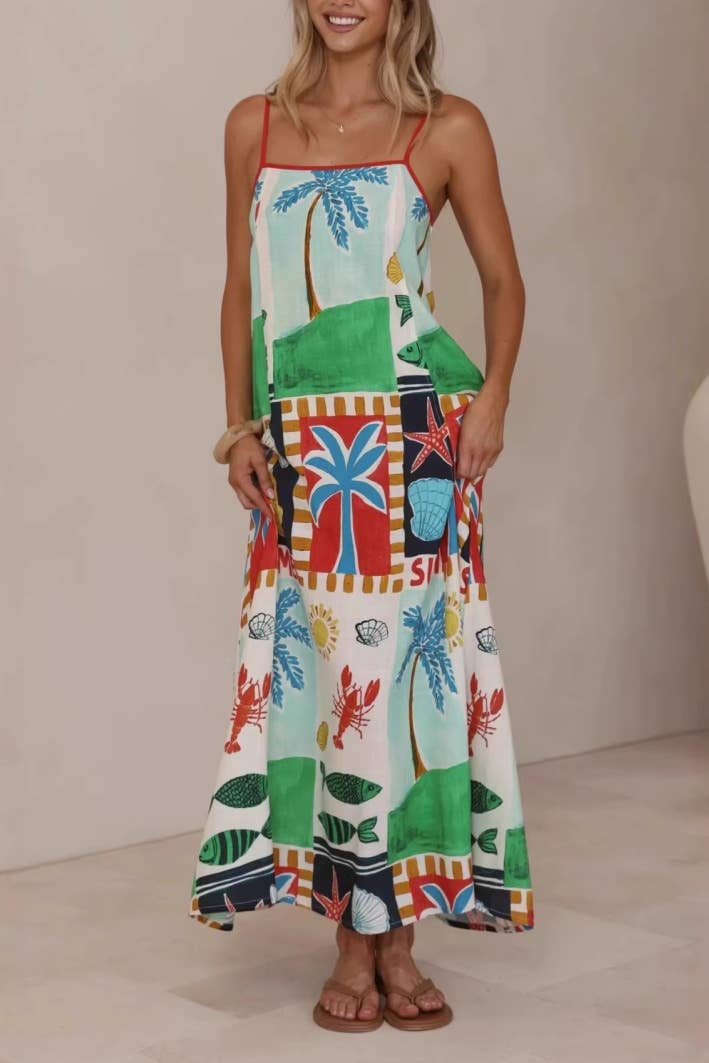 SEASCAPE MAXI DRESS