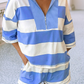 HALF ZIP OVERSIZE TEE SET
