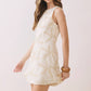 STARFISH EMBROIDERED MINI DRESS