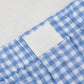 GINGHAM HIGH WAISTED BLUE SHORTS