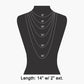 OVAL BEZEL PENDANT OMEGA NECKLACE