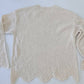 SCALLOP HEM SWEATER