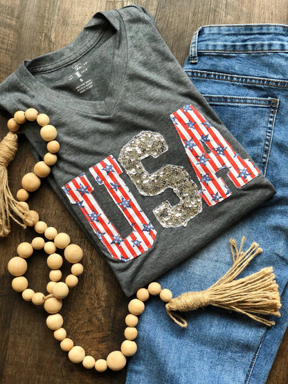 USA STARS AND STRIPES T-SHIRT