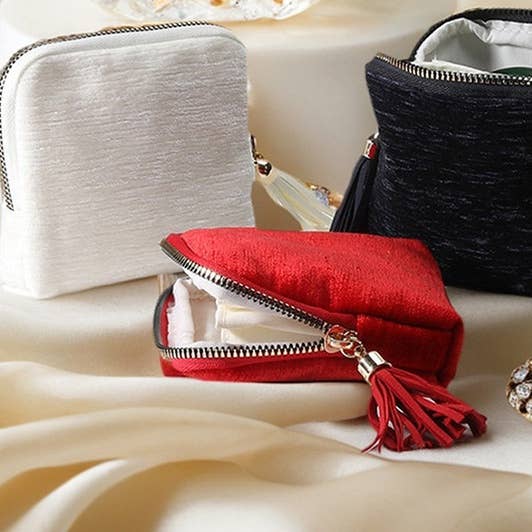 FRINGE ZIPPER JEWELRY TRAVEL ORGANIZER