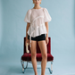 ANEMONE SHEER RUFFLE DETAIL BLOUSE