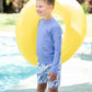 BOYS OCEAN CAMO SWIM TRUNKS