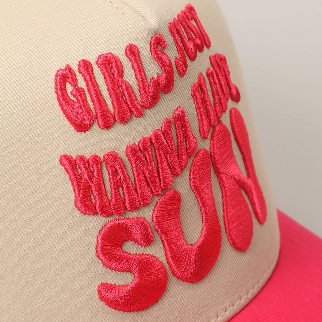 GIRLS JUST WANNA HAVE SUN HAT