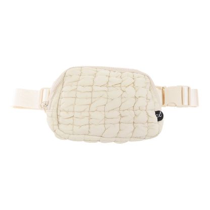 QUILTED PUFFER BELT BAGS