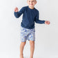 BOYS OCEAN CAMO SWIM TRUNKS