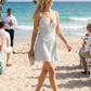 LACE FIT & FLARE MINI DRESS