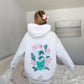 SURFING THE WAVES EMBROIDERED HOODIE