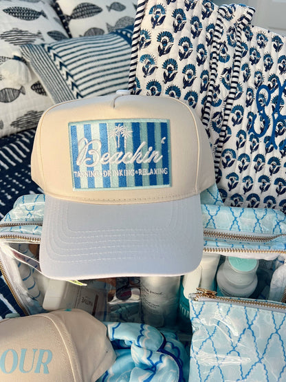 BEACHIN' VINTAGE TRUCKER HAT