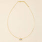 OVAL BEZEL PENDANT OMEGA NECKLACE