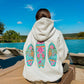 FLORAL SURFBOARDS EMBROIDERED HOODIE