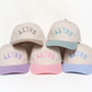SALTY Upside Down Embroidery  Two Tone Baseball Caps