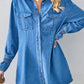 SEASIDE DENIM SHIRT DRESS