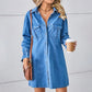 SEASIDE DENIM SHIRT DRESS