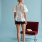 ANEMONE SHEER RUFFLE DETAIL BLOUSE