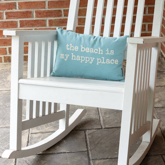 THE BEACH IS MY HAPPY PLACE PILLOW