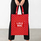 LULU MAC REUSABLE POLKA DOT TOTES