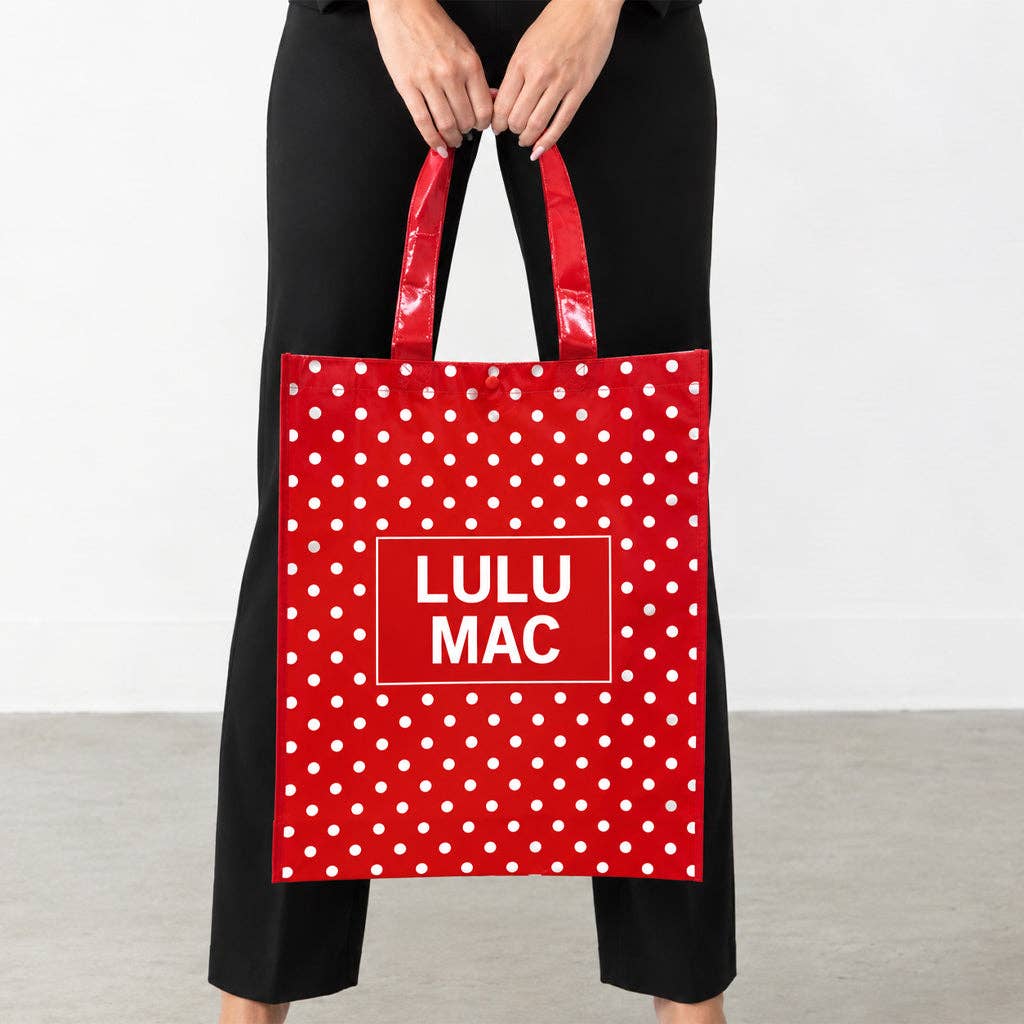 LULU MAC REUSABLE POLKA DOT TOTES