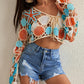 BOHO COASTAL SEASHELL CROCHET TOP
