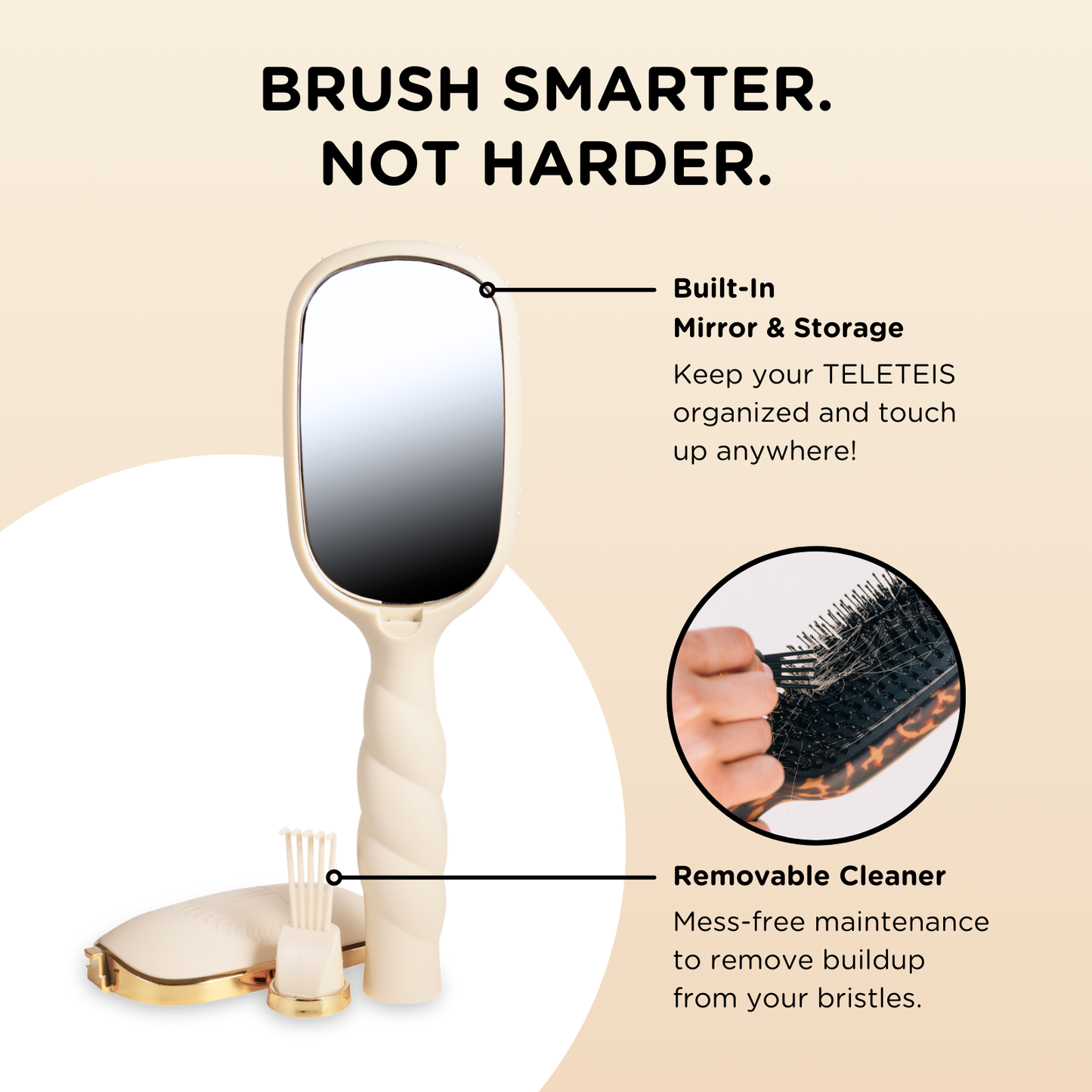 TELETIES: MULTI USE HAIR BRUSH