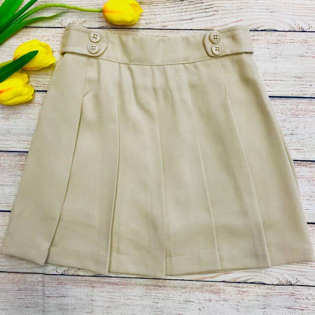 GIRL'S PLEATED UNIFORM SKORT
