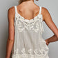 CROCHET CHENILLE TANK  TOP