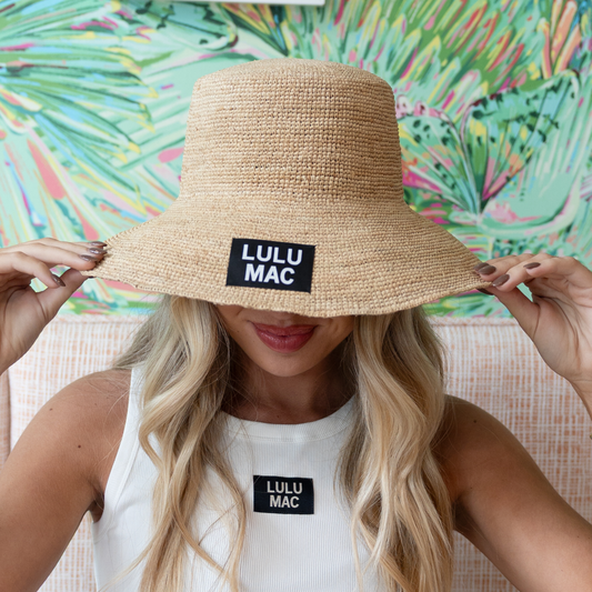 LULU MAC RAFFIA SUN HAT