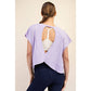 COTTON SLUB OPEN BACK TOP