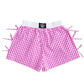 LULU MAC PINK GINGHAM BOW BOXER SHORTS