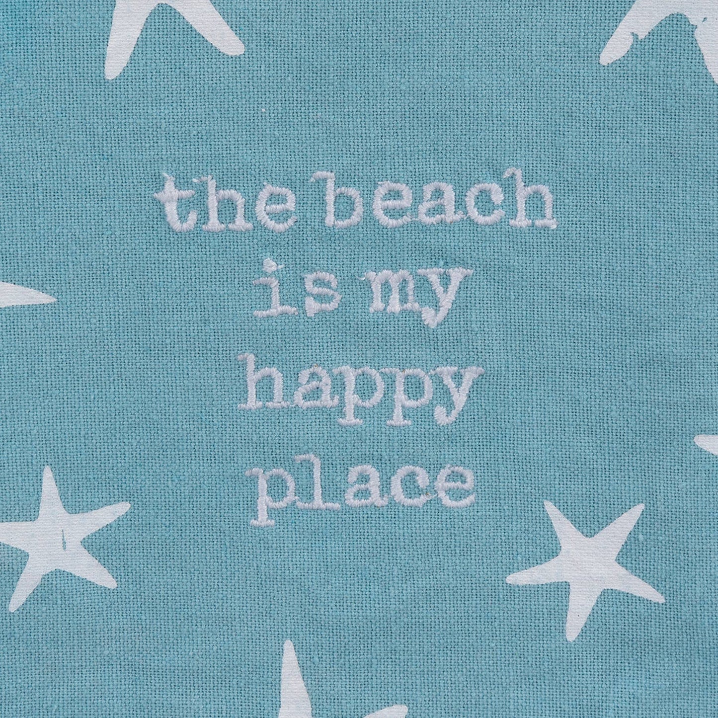 THE BEACH IS MY HAPPY PLACE STARFISH KITCHEN TOWEL