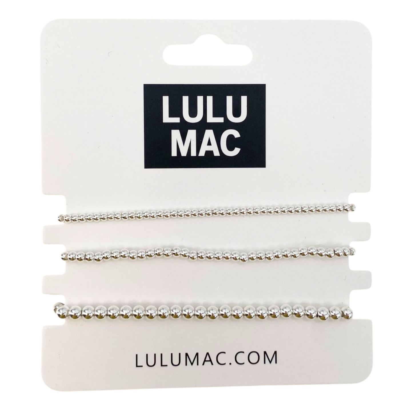 LULU MAC SILVER BRACELET STACK