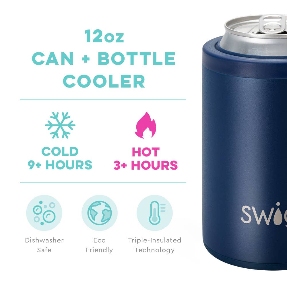 NAVY CAN + BOTTLE COOLER (12OZ)