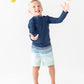 BOYS NAVY LONG SLEEVE RASH GUARD